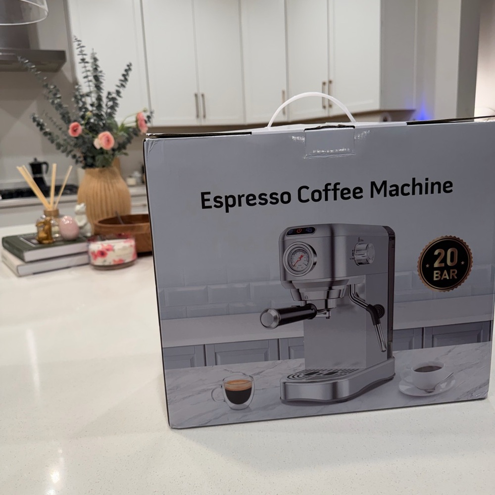 Espresso Coffee Machine - Stainless Steel - NEW